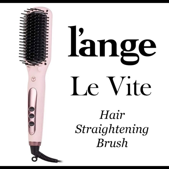 Brand New The L\'ange Straightening Brush PINK (orig. box still wrapped) main image 13